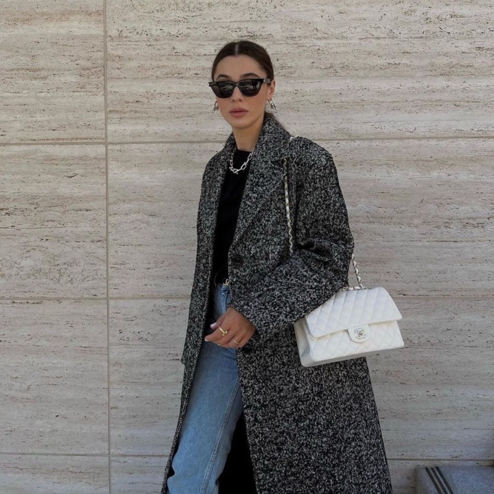 Mango x Pernille Wool Blend Flecked Limited Coat New - Picture 4 of 13